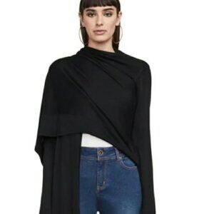 BCBG MaxAzria Silk Cashmere Signature Wrap Cardigan M